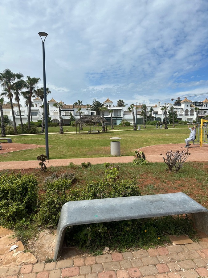Vue sur l'océan Atlantique à Darbouazza, Maroc